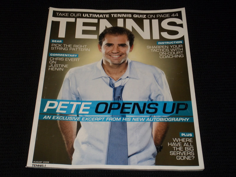2008 AUGUST TENNIS MAGAZINE - PETE SAMPRAS FRONT COVER - E 2282