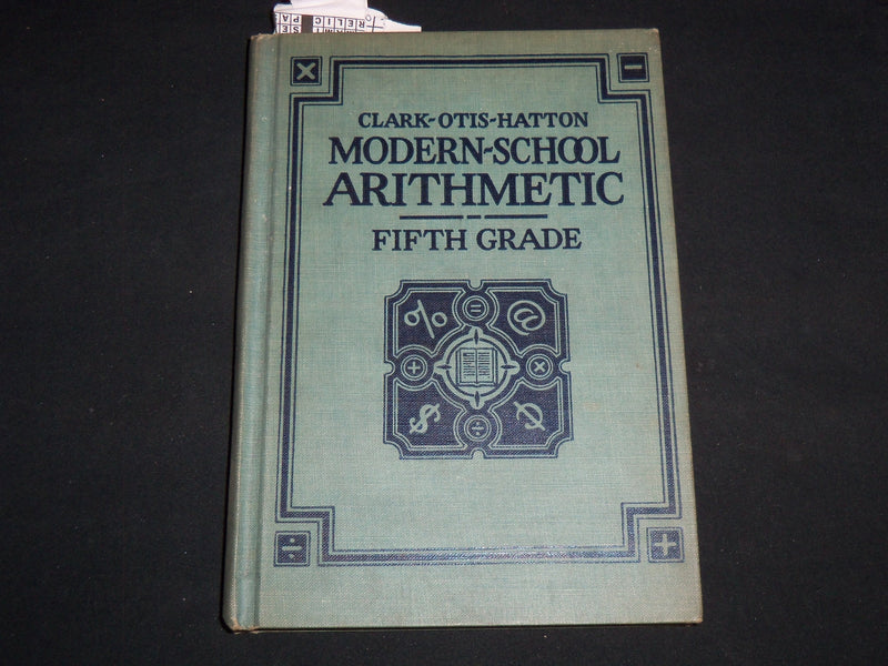 1929 MODERN SCHOOL ARITHMETIC VOLUME - FIFTH GRADE - KD 4814J