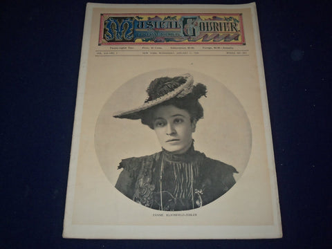1908 JANUARY 15 MUSICAL COURIER MAGAZINE - FANNIE BLOOMFIELD-ZEISLER - J 1252