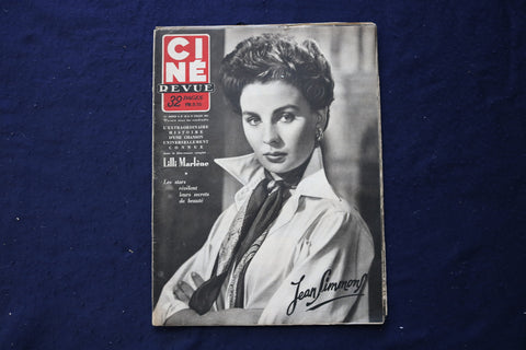 1951 JULY 27 CINE REVUE MAGAZINE - JEAN SIMMONS COVER - E 23475