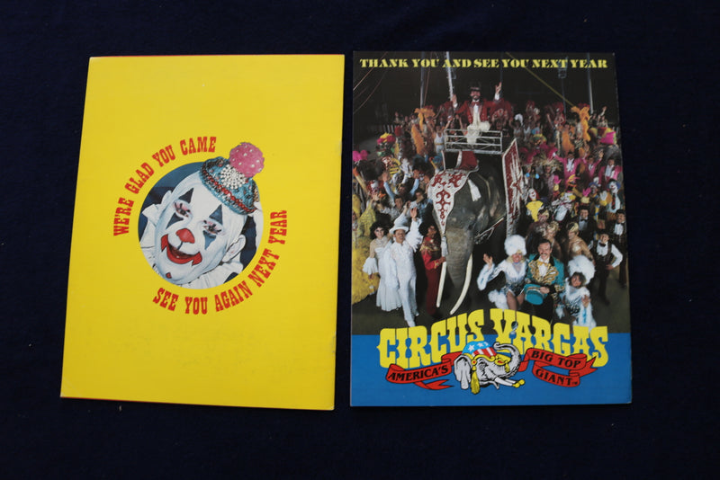1978-1883 CIRCUS VARGAS PROGRAMS - LOT OF 2 - O 3521