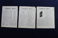 1879-1885 ANTIQUARIAN PAPERS - IPSWICH, MASSACHUSETTS - LOT OF 34 - K 780