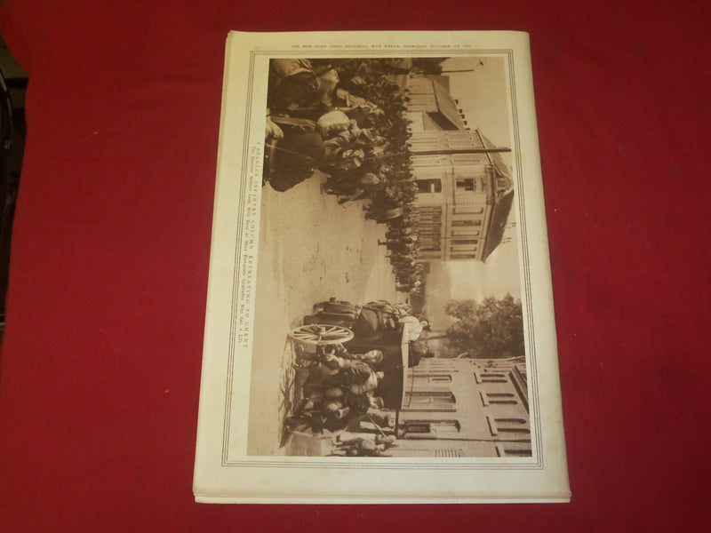 1914 OCTOBER 29 NY TIMES PICTORIAL WAR EXTRA SECTION-GERMAN ACROSS MEUSE-NP 3935
