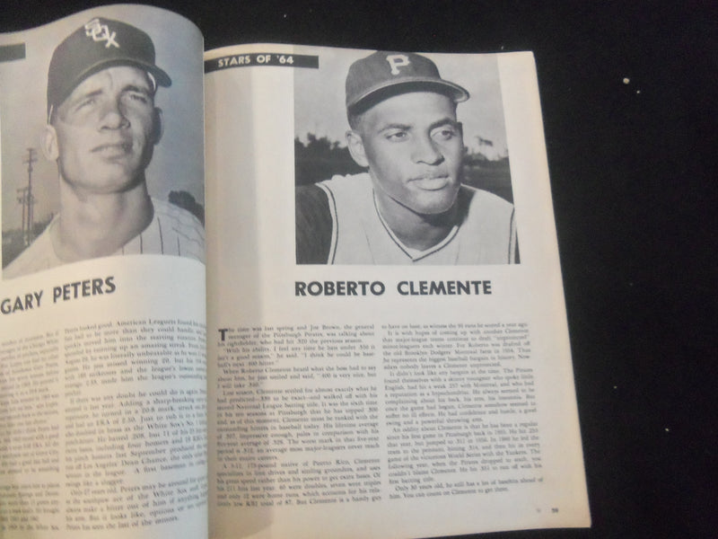1965 OFFICIAL BASEBALL MAGAZINE - MICKEY MANTLE - WILLIE MAYS - J 7710