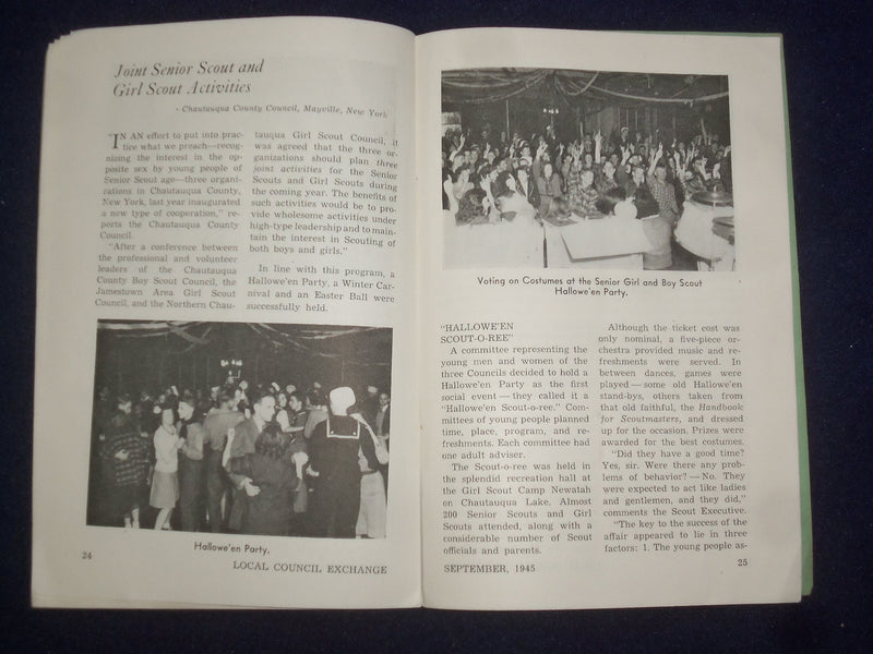 1945 SEPTEMBER THE LOCAL COUNCIL EXCHANGE BOY SCOUTS - J 9465