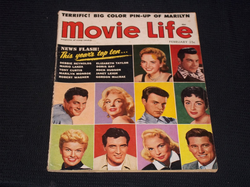 1955 FEBRUARY MOVIE LIFE MAGAZINE - DEBBIE REYNOLDS COVER - E 13265