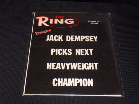 1967 DECEMBER THE RING MAGAZINE - JACK DEMPSEY FRONT COVER - E 4589