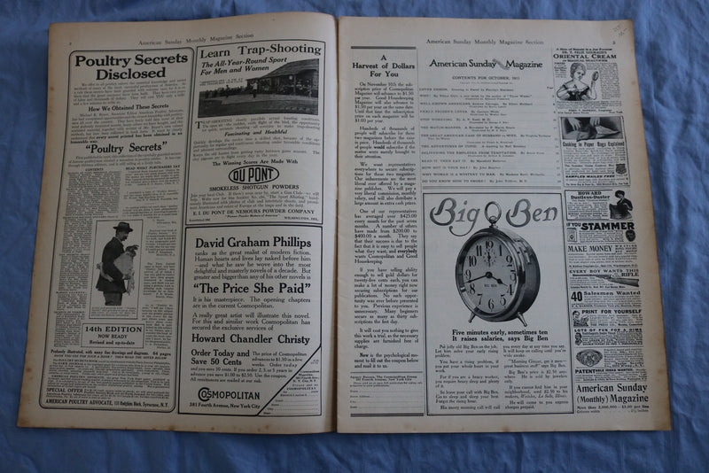 1911 OCTOBER 1 SUNDAY MAGAZINE SECTION NEW YORK AMERICAN - SP 4784P