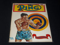 1950 MARCH THE RING MAGAZINE - EZZARD CHARLES FRONT COVER - E 4578