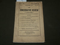 1900 DECEMBER THE CONSERVATIVE REVIEW QUARTERLY MAGAZINE - JOHNSTON - J 6150