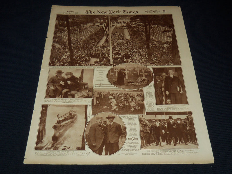1925 JUNE 14 NEW YORK TIMES PICTURE SECTION - MEMORIAL DAY - PHOTOS - NT 9509