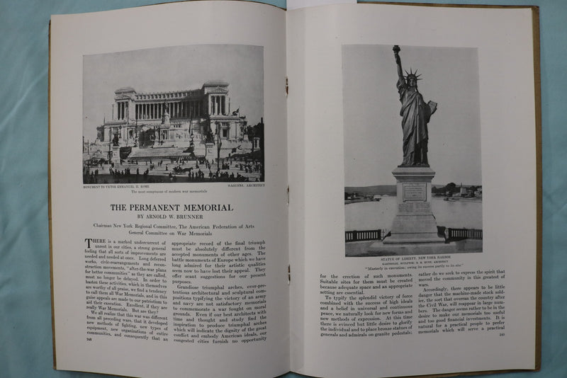 1919 MAY THE AMERICAN MAGAZINE OF ART - WAR MEMORIALS - K 3277