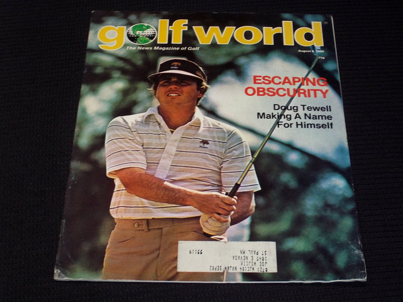 1980 AUGUST 8 GOLF WORLD MAGAZINE - DOUG TEWELL FRONT COVER - E 7004