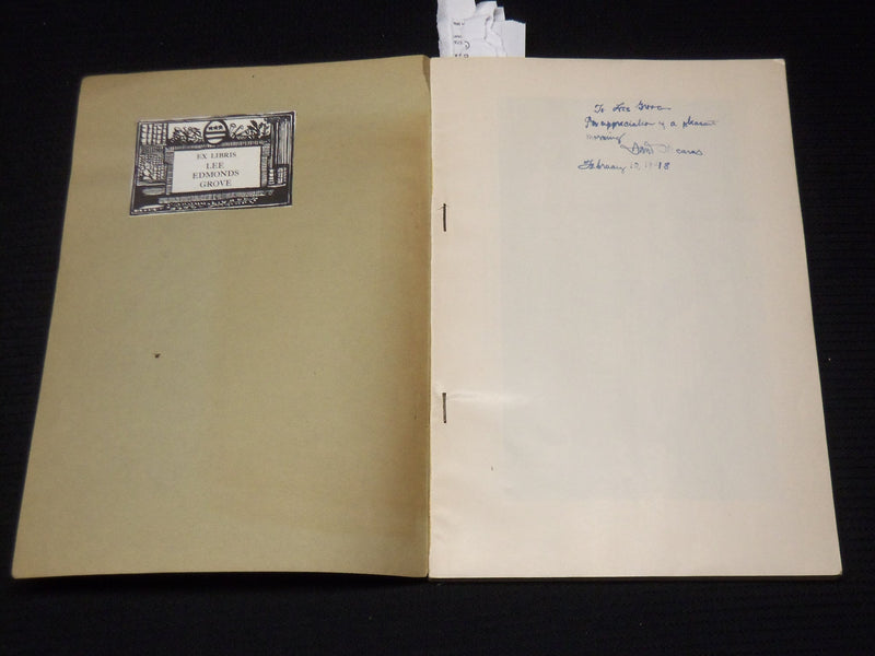 1947 THE STORY UP TO NOW THE LIBRARY OF CONGRESS 1800-1946 INSCRIBED BOOK- K 573