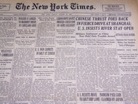 1937 AUGUST 20 NEW YORK TIMES - CHINESE THRUST FOES BACK - NT 2777