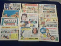 1930'S-1950'S MOVIE STAR COLOR COMICS ADS - LOT OF 13 - NP 5269