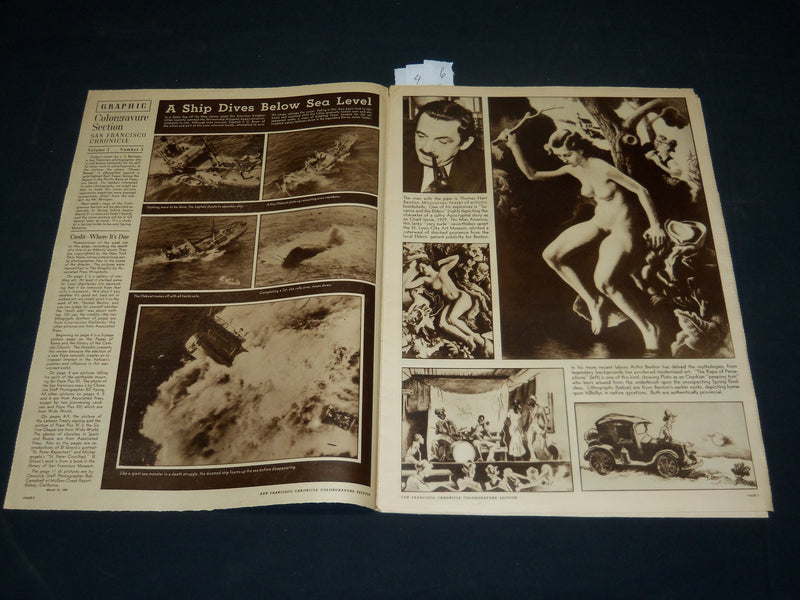 1939 MARCH 12 SAN FRANCISCO CHRONICLE COLORGRAVURE SECTION - NEW POPE - NP 5091