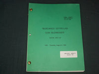 1992 BUSCANDO ESTRELLAS CON BUDWEISER TELEVISION SCRIPT - O 3119