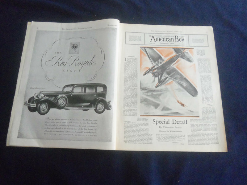 1930 DECEMBER AMERICAN BOY MAGAZINE - NICE COVER, STORIES, ILLUSTRATIONS-ST 7054