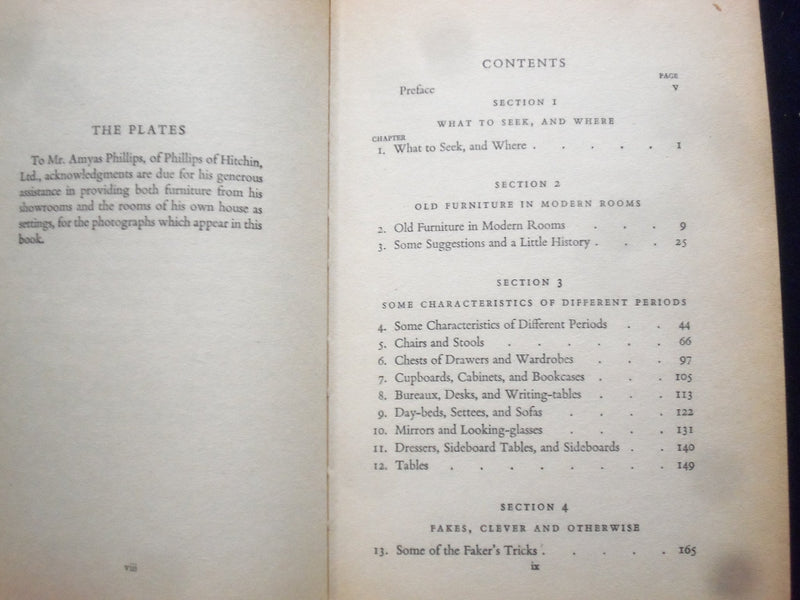 1964 OLD FURNITURE HARDCOVER BOOK BY EDWARD WENHAM - KD 8400
