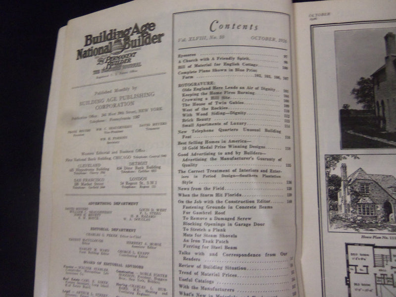 1926 OCTOBER BUILDING AGE MAGAZINE - GREAT ADS & PHOTOS - ST 2951