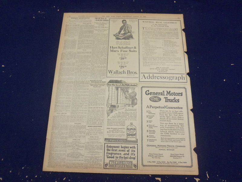 1922 AUGUST 16 NEW YORK TIMES - ROADS ACEPT UNIONS' PLEA TO CONFER - NT 8374