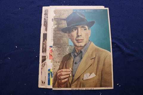 1947 APRIL 20 CHICAGO TRIBUNE MAGAZINE - HUMPHREY BOGART COVER - E 22842