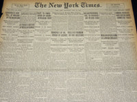 1920 MAY 26 NEW YORK TIMES NEWSPAPER - CARRANZA'S AIDS TELL OF MURDER - NT 8682