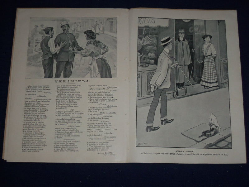 1908 SEPTEMBER 12 BLANCO Y NEGRO SPANISH MAGAZINE - NICE ILLUSTRATIONS - J 283