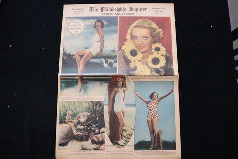 1936 SEP 6 PHILADELPHIA INQUIRER MAGAZINE - BETTE DAVIS COVER - E 26335