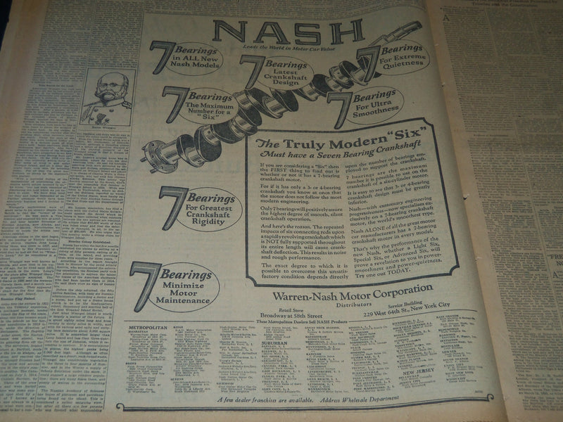 1926 NOV 21 NEW YORK TIMES AUTO & SPECIAL SECTION - FALL AND DOHENY - NT 7558
