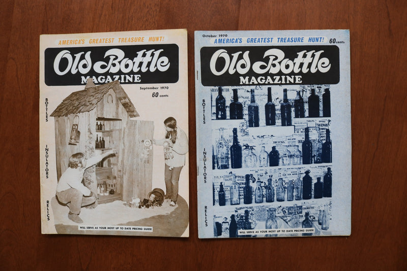 1968-1970 OLD BOTTLE MAGAZINE & ANTIQUE BOTTLES MAGAZINE - LOT OF 17 - O 3933
