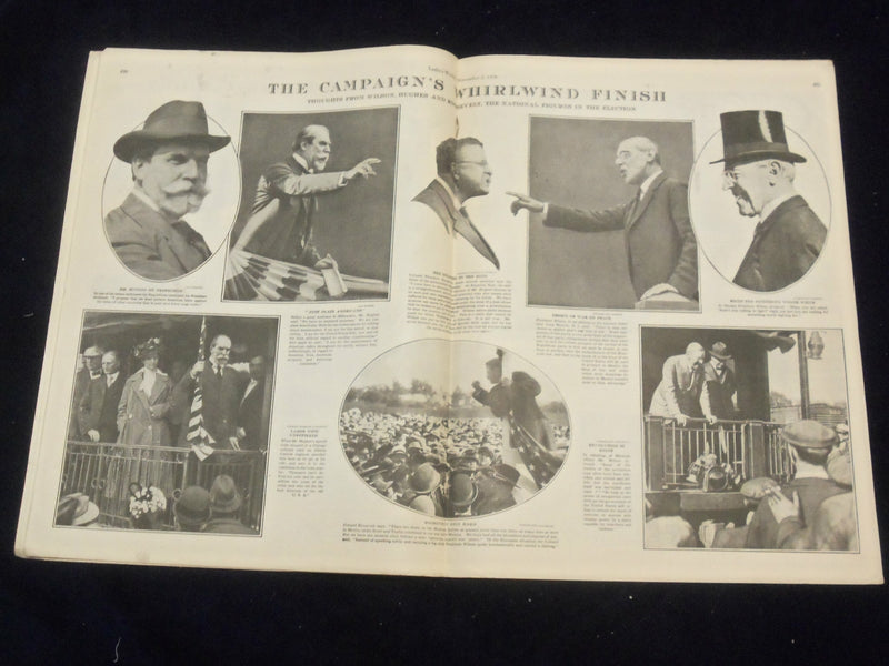 1916 NOVEMBER 2 LESLIE'S WEEKLY MAGAZINE - CAMPAIGN'S FINISH - ST 6123