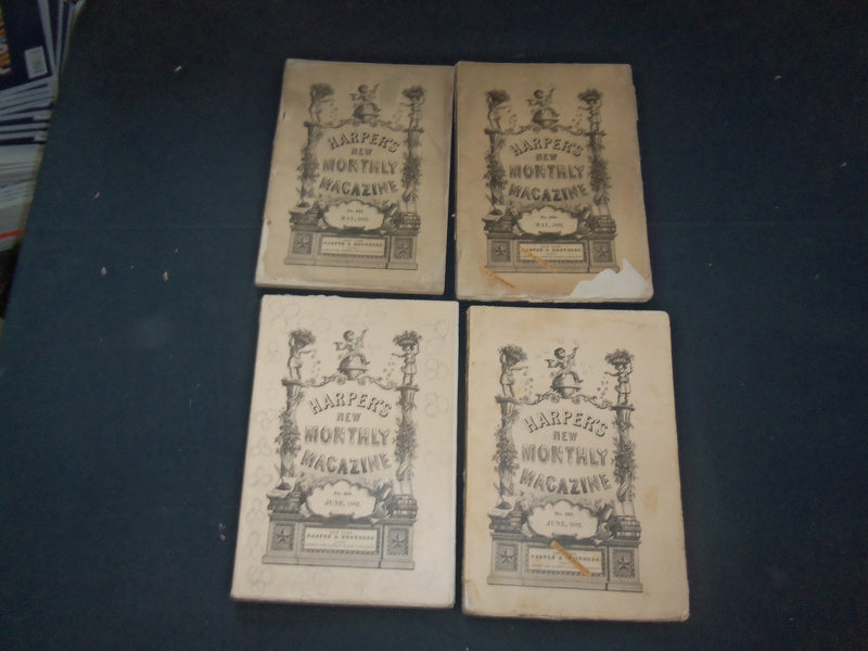 1882 HARPER'S MONTHLY MAGAZINE-LOT OF 14 ISSUES-NICE ILLUSTRATIONS & ADS-WR 466L