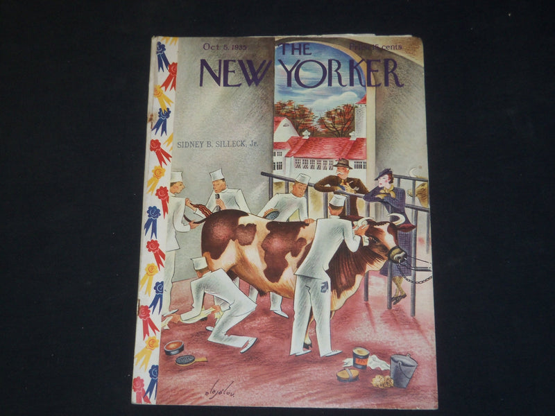 1935 OCTOBER 5 THE NEW YORKER MAGAZINE - ILLUSTRATED COVER - NY 6