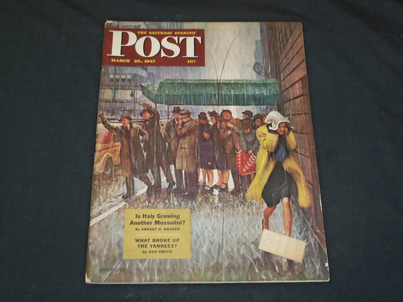 1947 MARCH 29 THE SATURDAY EVENING POST MAGAZINE - ILLUSTRATED COVER - SP 5523
