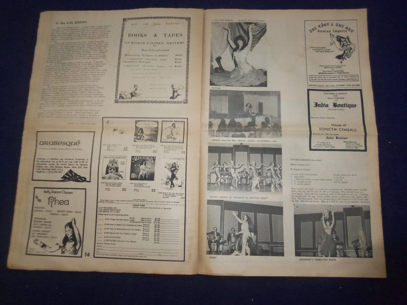 1976 HABIBI NEWSPAPER - VOLUME 3, NUMBER 4 - MIDDLE EASTERN DANCE/MUSIC- NP 6854