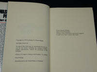 1972 THE WASHINGTON PAY-OFF BOOK INSCRIBED BY ROBERT WINTER-BERGER- D 547