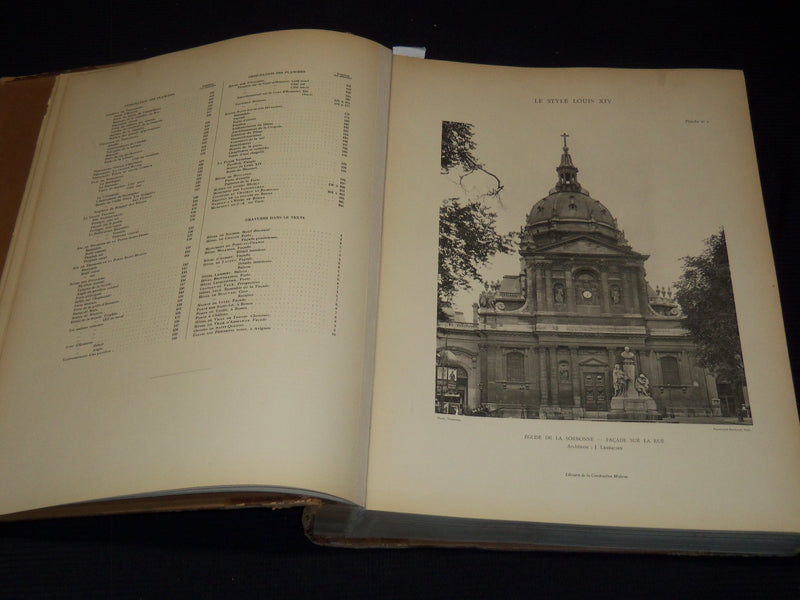 1912 LE STYLE LOUIS XIV D'ARCHITECTURE FRENCH VOLUME BY PLANAT & RUMBLER - #31