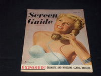 1947 OCTOBER SCRENE GUIDE MAGAZINE - RITA HAYWORTH FRONT COVER - E 15171