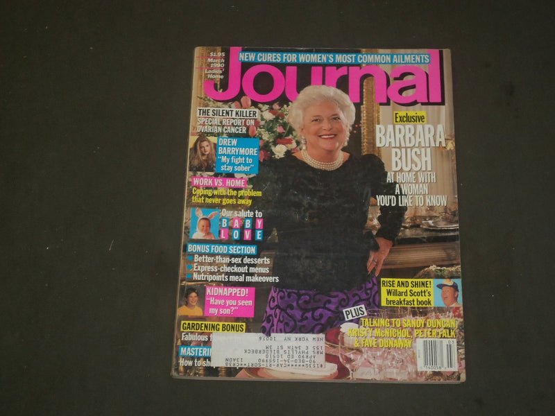 1990 MARCH LADIES' HOME JOURNAL MAGAZINE - BARBARA BUSH - B 2246
