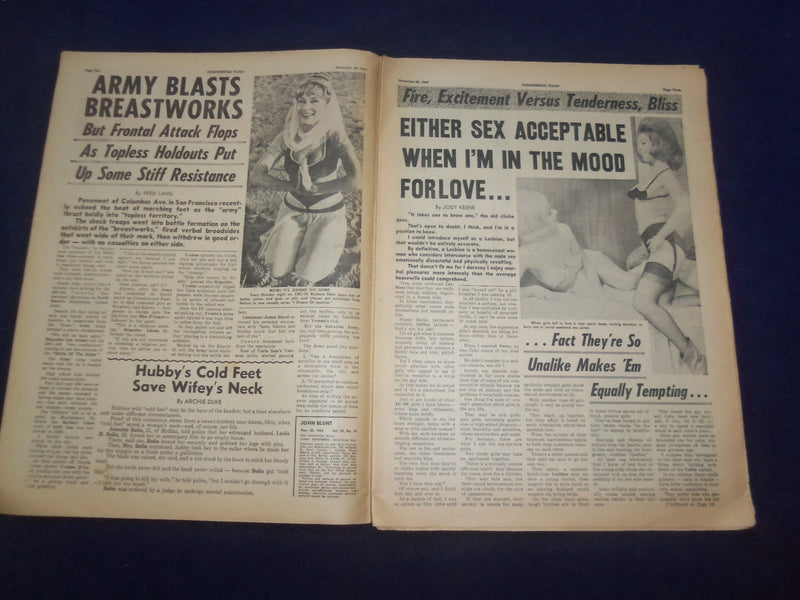 1965 NOVEMBER 20 FLASH NEWSPAPER - 'GAY GIRLS' MAKE GOOD WIVES - NP 6953