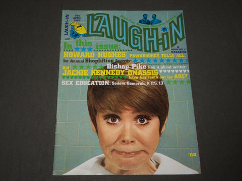 1969 APRIL LAUGH-IN MAGAZINE - JUDY CARNE COVER - HOWARD HUGHES - CW 15