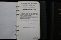 1960'S-1980'S NORFOLK AND WESTERN-SOUTHERN -SAFETY MANUALS - LOT OF 16 - O 3674