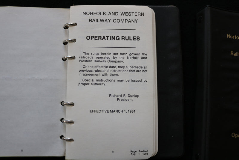 1960'S-1980'S NORFOLK AND WESTERN-SOUTHERN -SAFETY MANUALS - LOT OF 16 - O 3674