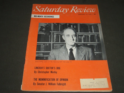1955 FEB 12 SATURDAY REVIEW OF LITERATURE MAGAZINE - LIONEL TRILLING - ST 4933