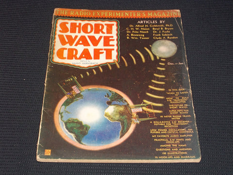 1930 DECEMBER 1931 JANUARY SHORT WAVE CRAFT MAGAZINE NICE COVER - E 108