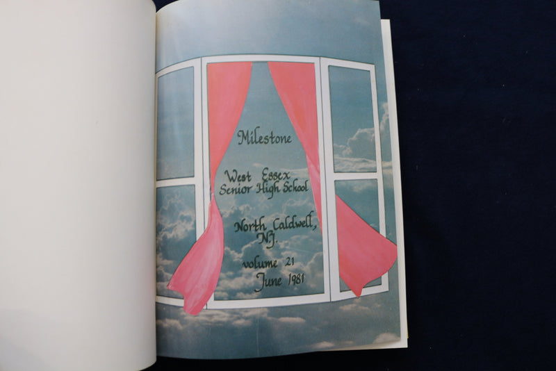 1981 MILESTONE WEST ESSEX HIGH SCHOOL YEARBOOK - NORTH CALDWELL, NJ - YB 3447