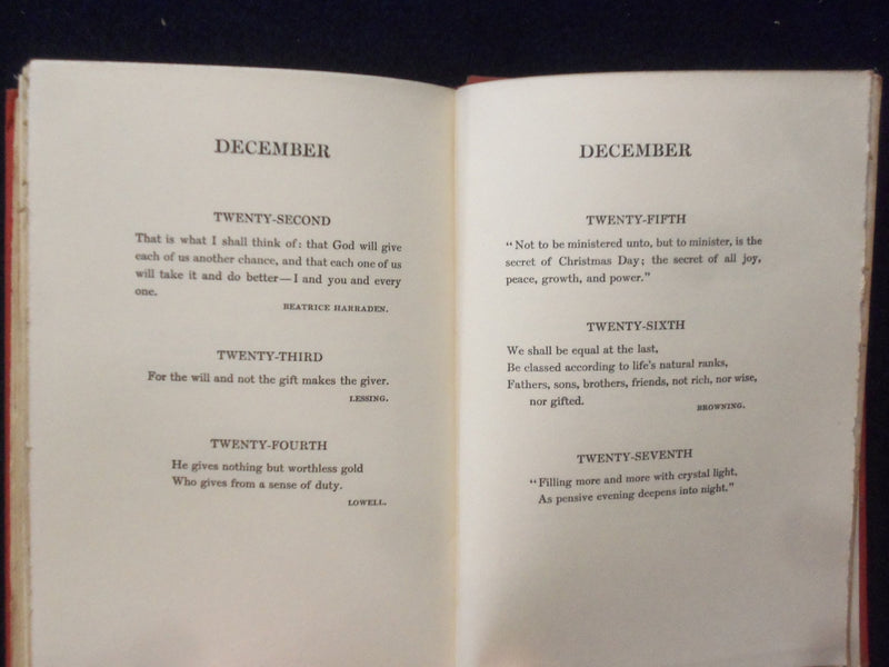 1907 CATCH WORDS OF CHEER HARDCOVER BOOK BY SARA HUBBARD - KD 8473