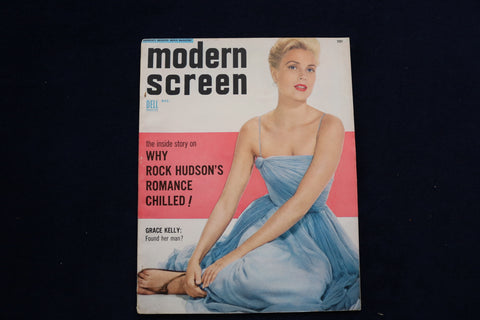 1954 DECEMBER MODERN SCREEN MAGAZINE - GRACE KELLY COVER - E 12762